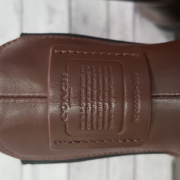 Coach-Lyden Pull On Chunky Lug Sole Bootie Walnut Size 5.5M - Picture 13 of 13